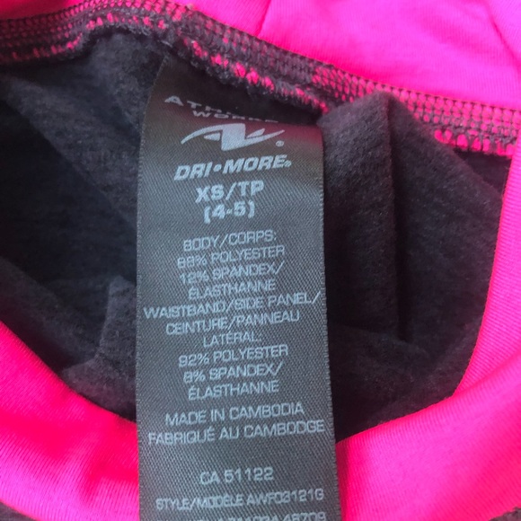 🔥3/$20.Athletic Works Girls' Active Legging and top - Picture 4 of 7